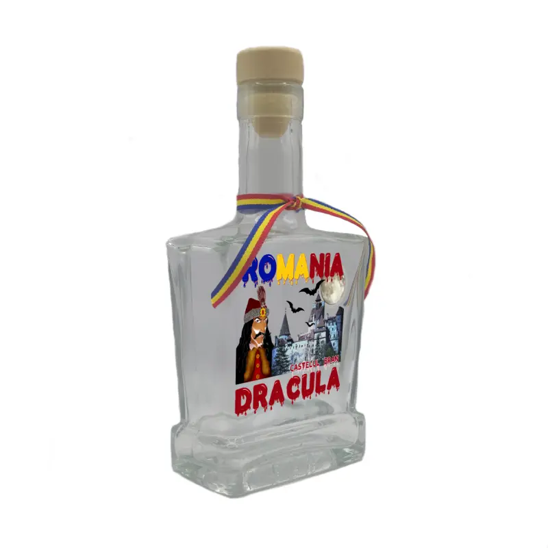 Dracula romania, sticla cu mesaj plata, 500 ml, model divgs179 26